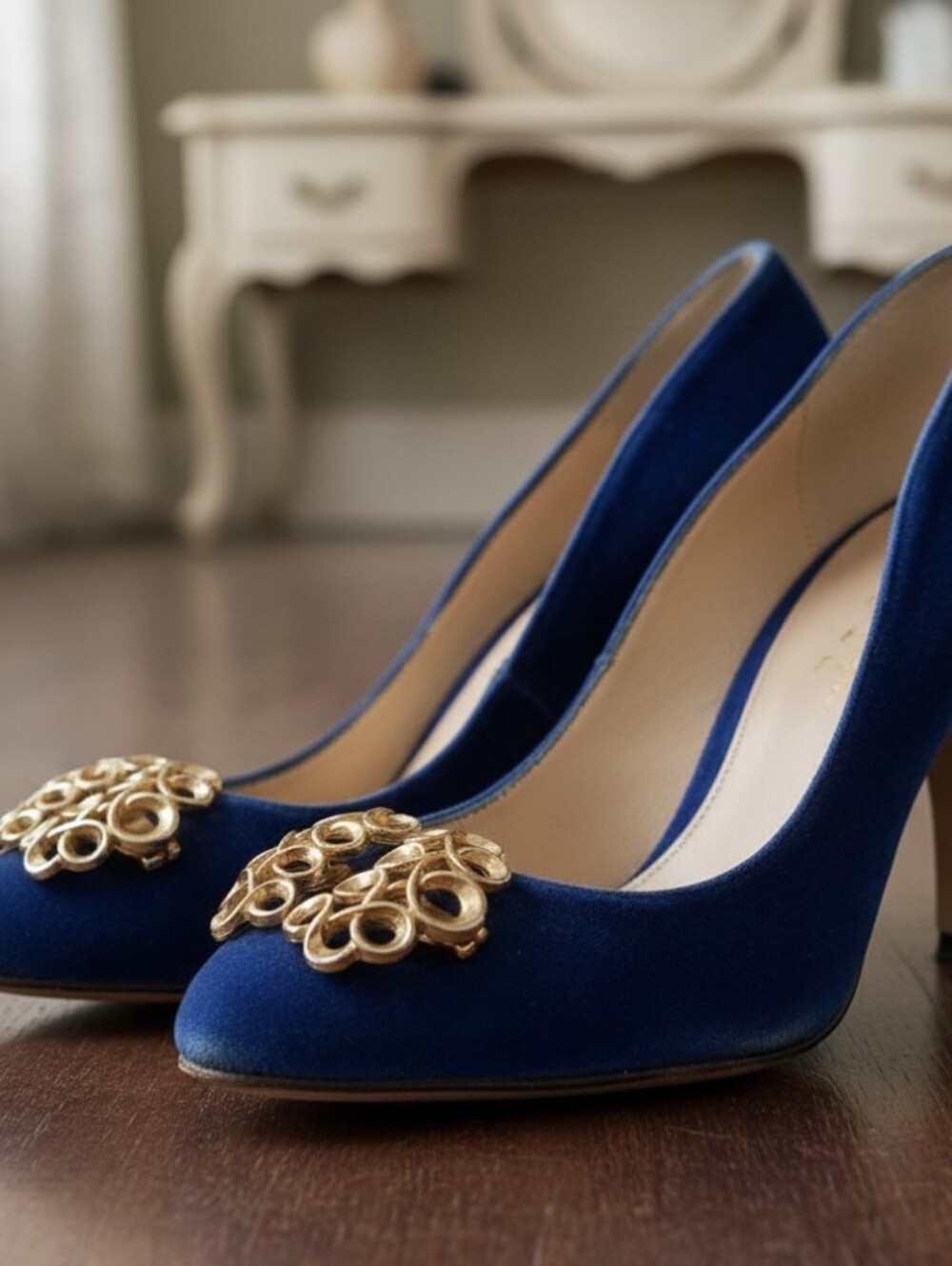 Vintsge Shoe Clips SG D' OR Signed
